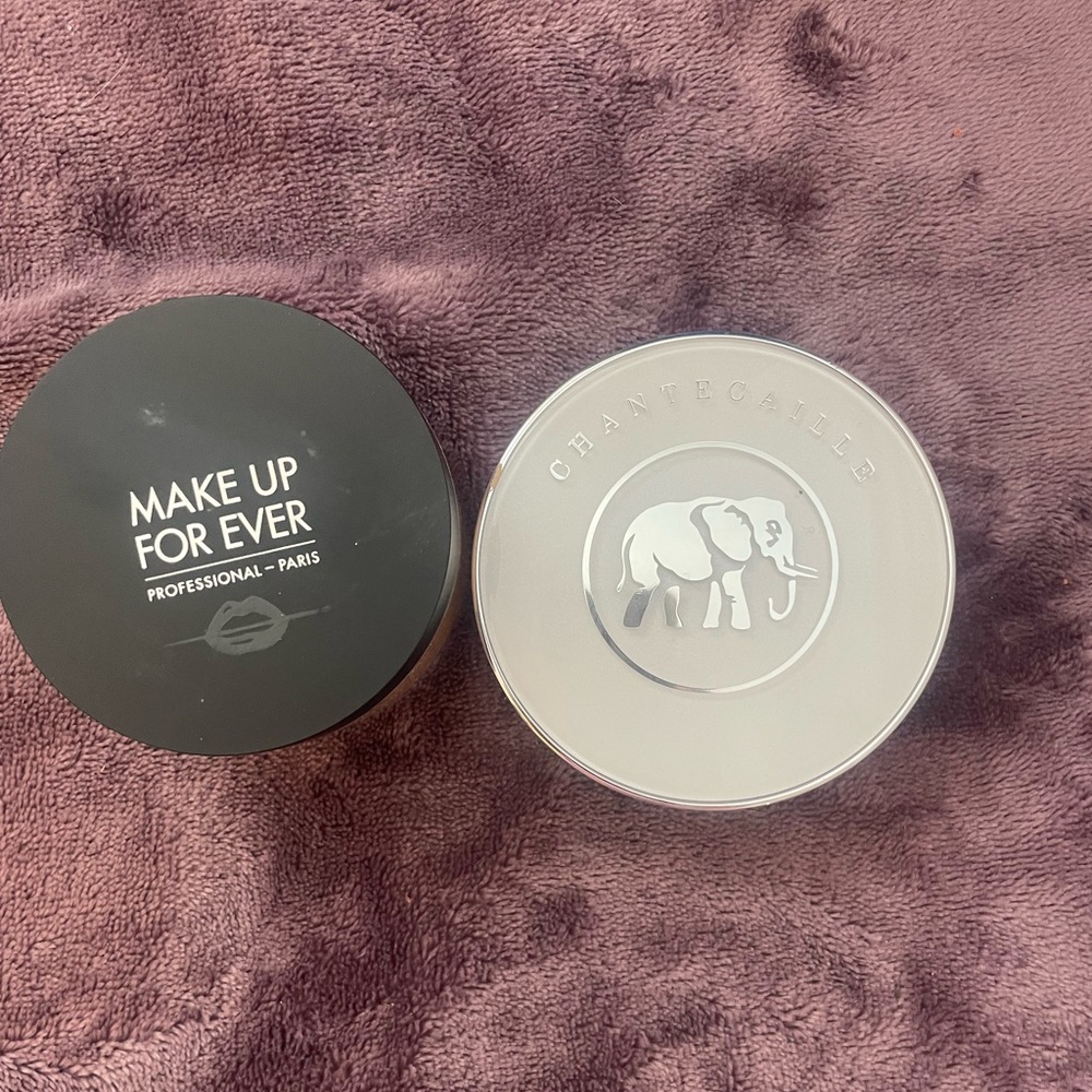 Chantecaille foundation and make up forever powder